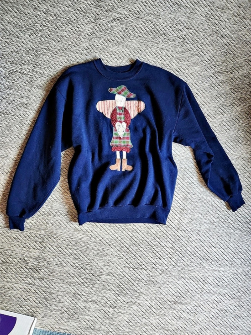 Jerzees Blue Graphic Sweatshirt Size Medium